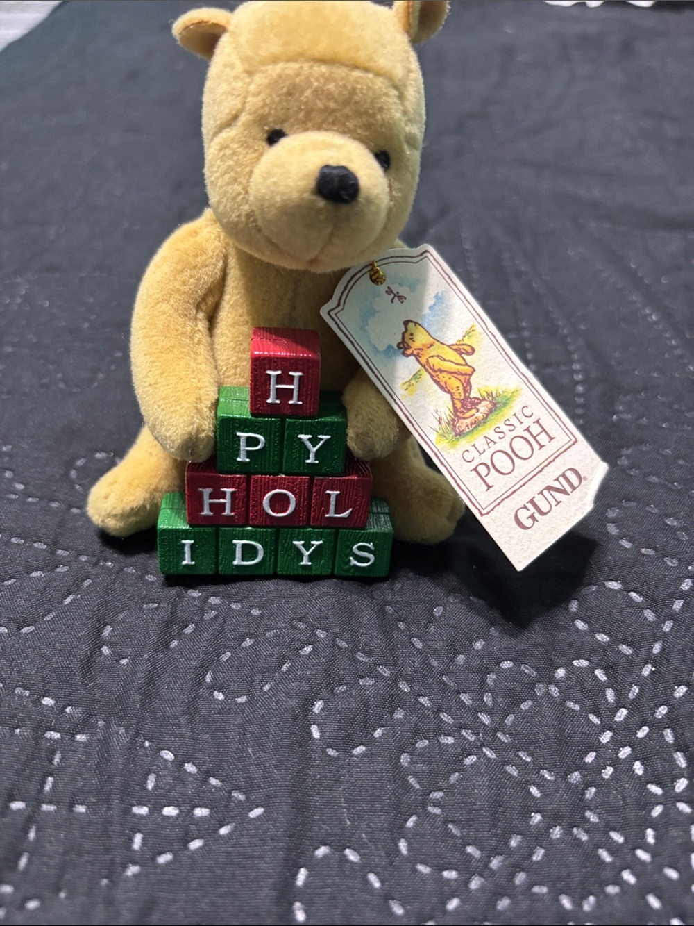 Gund Classic Pooh Plush Collectible Vintage Christmas Ornament